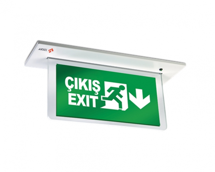 SFS Sıva Altı Acil Çıkış Yönlendirme Armatürü sfs sıva altı acil çıkış yönlendirme armatürü,acil çıkış yönlendirme, yangın çıkışı armatürü, yangın çıkışı yönlendirme armatürü, yönlendirme armatürü, acil çıkış armatürü